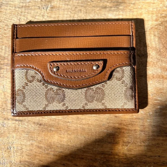 Gucci X Balenciaga Brown and Tan Card Holder - BRAND NEW! AUTHENTIC!🤎 - Picture 3 of 7